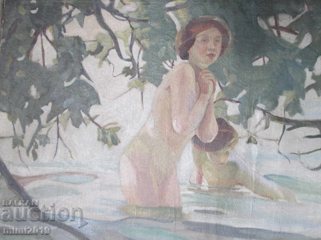 Delivery of 1922. Secession large painting - oil, canvas, signed Delivery of 1922. Secession large painting - oil, canvas, signed