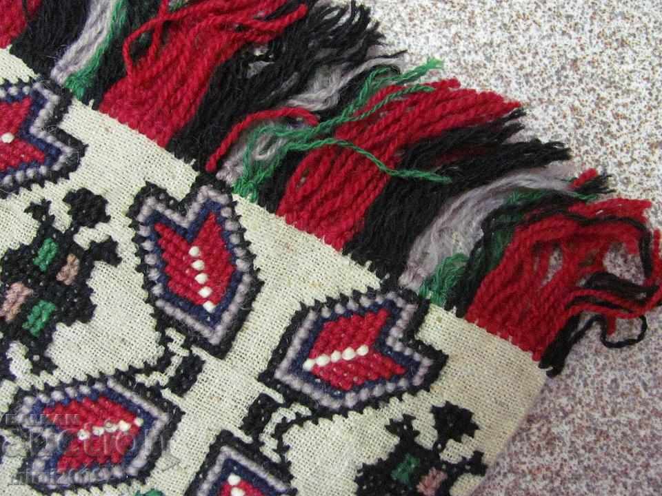 Delivery of 19th Century Hand Embroidered Rug Carpet Delivery of 19th Century Hand Embroidered Rug Carpet