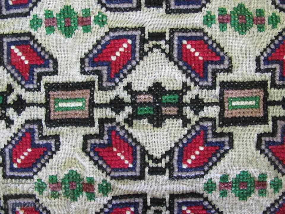 19th Century Hand Embroidered Rug Carpet - 5 19th Century Hand Embroidered Rug Carpet - 5