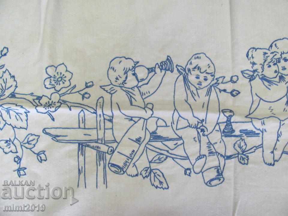 Παλιό χέρι κέντημα κουτί κουβέρτα κάλυψης - 5 Παλιό χέρι κέντημα κουτί κουβέρτα κάλυψης - 5