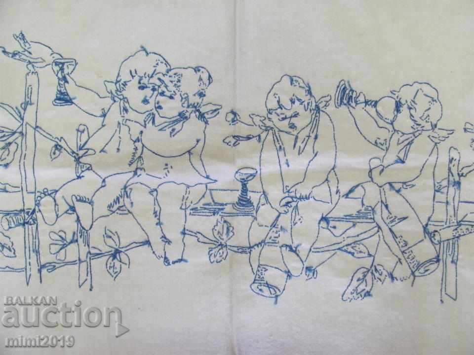 Παλιό χέρι κέντημα κουτί κουβέρτα κάλυψης - 7 Παλιό χέρι κέντημα κουτί κουβέρτα κάλυψης - 7