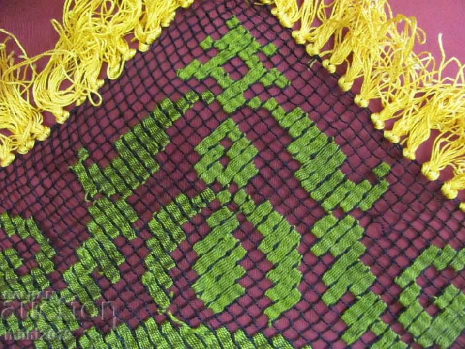 Old Handmade Plaid Tablecloth - 6 Old Handmade Plaid Tablecloth - 6