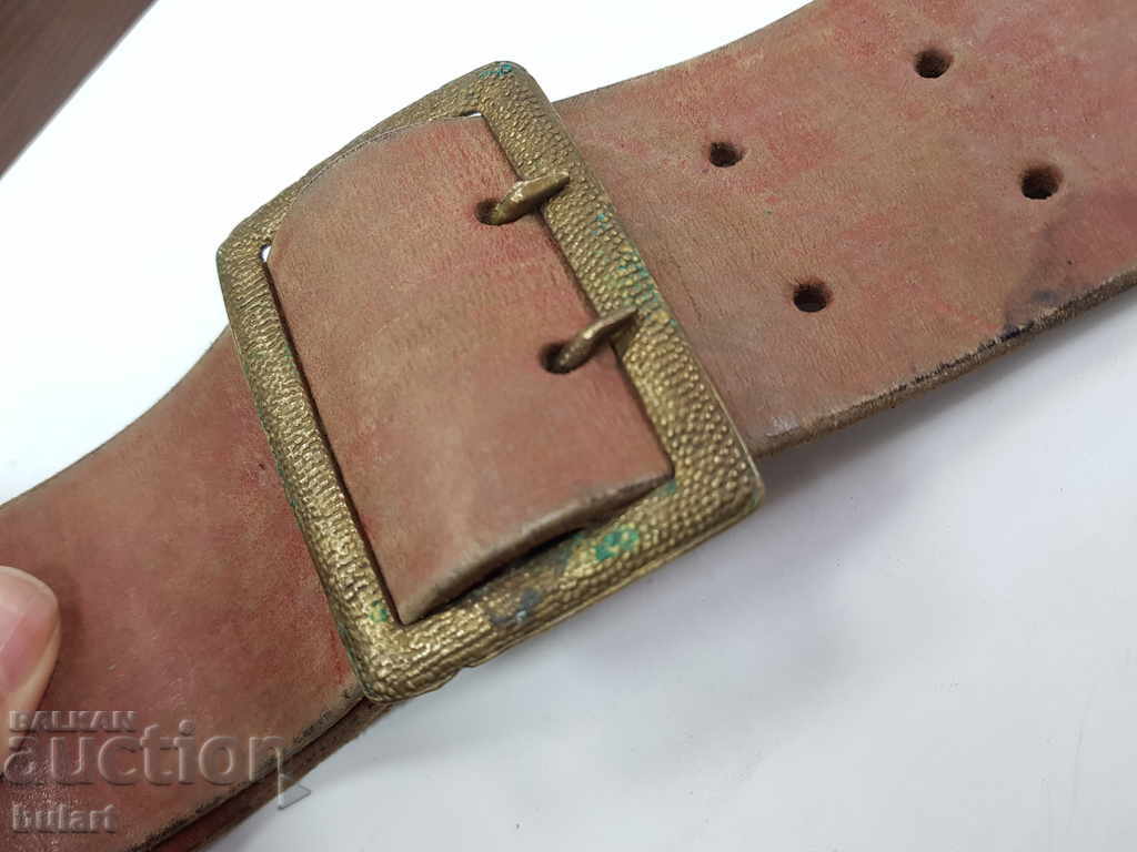 Auction  Royal Officer's Belt Leather Belt WWII MILITARY BELT