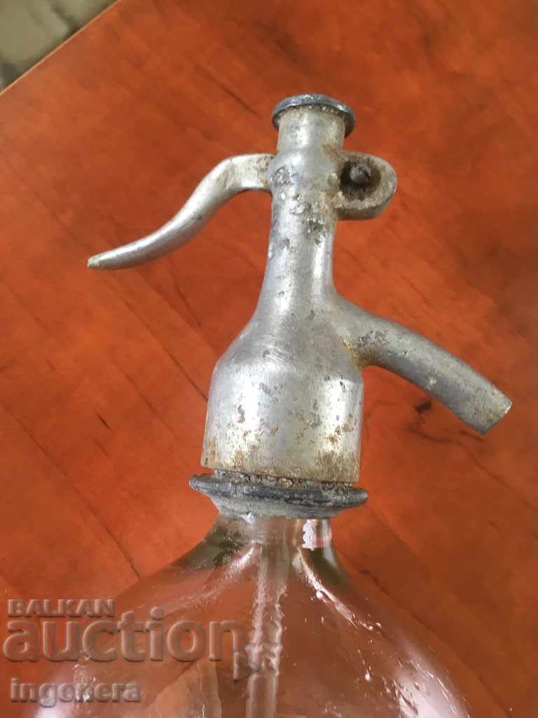 Auction Soda water siphon is made of glass old Auction Soda water siphon is made of glass old