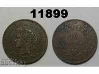 Франция 10 сантима 1894 A монета XF