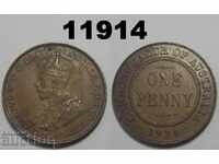 Австралия 1 пени 1934 AUNC монета