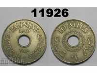 Палестина 10 милс 1940 AUNC монета