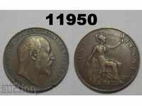 Великобритания 1 пени 1910 монета