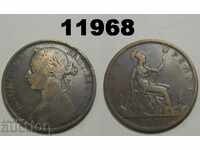 Великобритания 1 пени 1889 монета