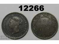 Canada 1 cen 1892 Monedă excelentă