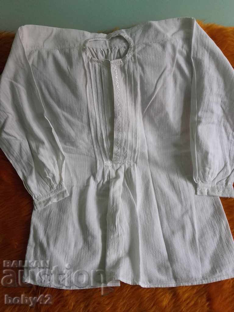 Ανδρικό πουκάμισο-Κενάρ, κεντημένο στο χέρι, μανσέτα στο στήθος και στο μανίκι 4 τμχ