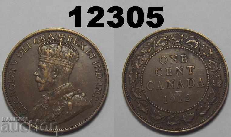 Καναδάς 1 λεπτό 1912 XF Εξαιρετικό νόμισμα