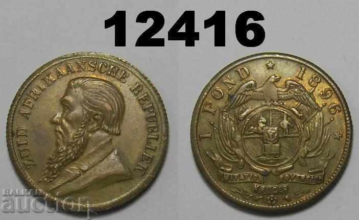 Africa de Sud 1 iaz 1896 Monedă de imitație