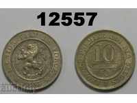 Рядка Белгия 10 сантима 1863 XF/AU Отлична