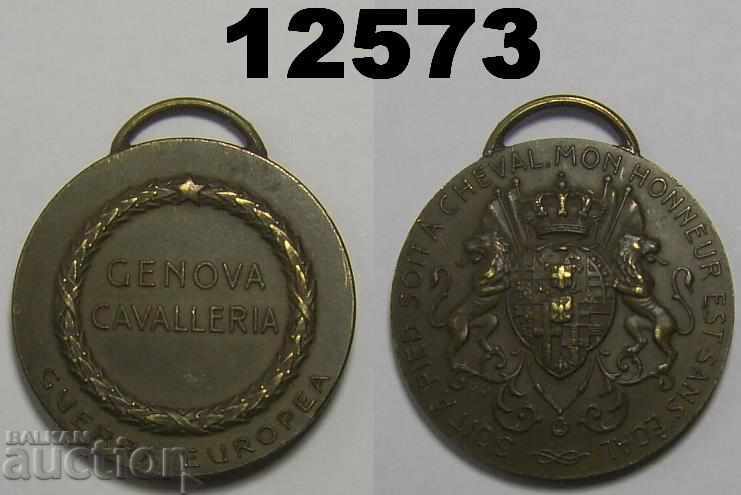 Medalia Genova Cavalleria Guerra Europea