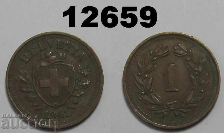 Switzerland 1 rap 1941 coin