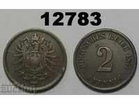 Германия 2 пфенига 1874 А монета