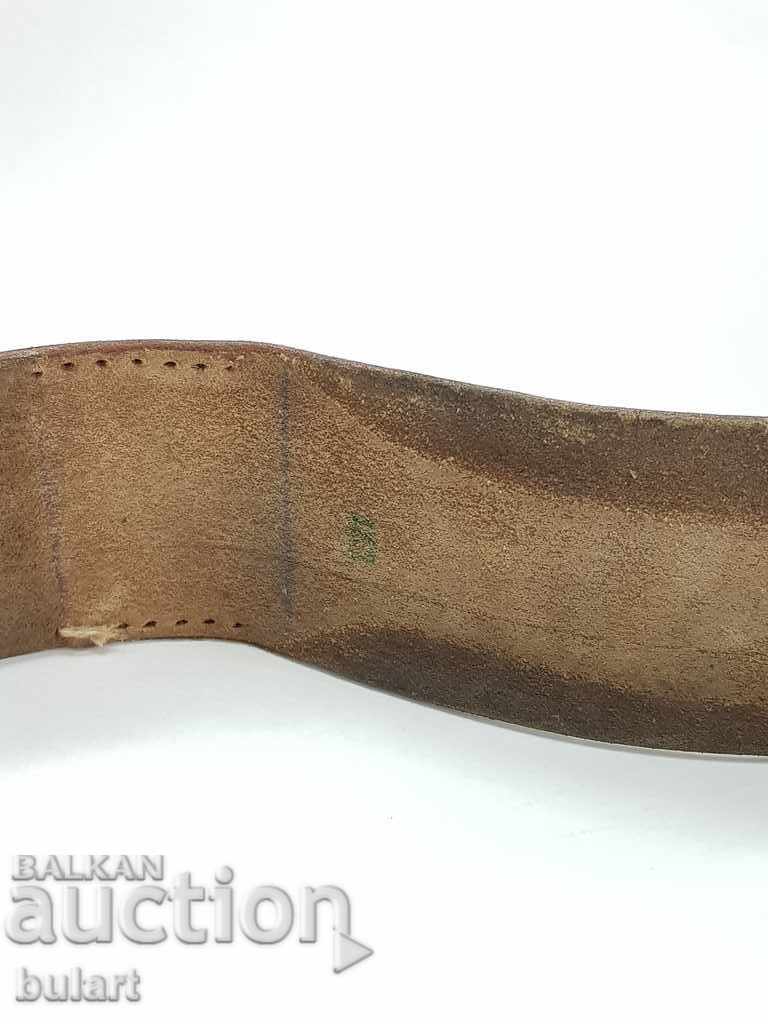Delivery of OLD BULGARIAN LEATHER OFFICER BELT OFFICIAL BELT