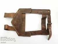 OLD LEATHER TRENCH SHOVEL CARRYER HOLDER SHADOW COVER