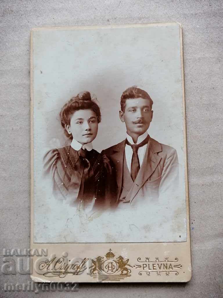 Cardboard Photo Photography Pleven in the 20th Century