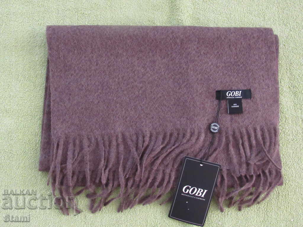 New GOBI Mongolian cashmere chocolate brown scarf New GOBI Mongolian cashmere chocolate brown scarf