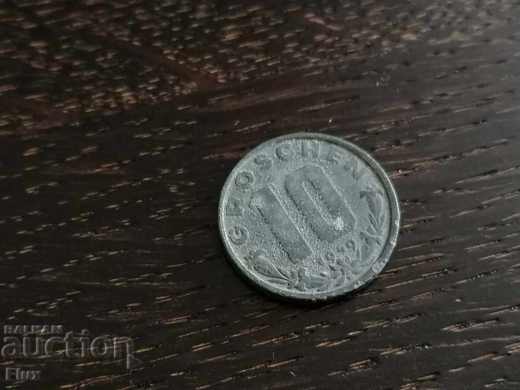 Coin - Austria - 10 pennies 1949