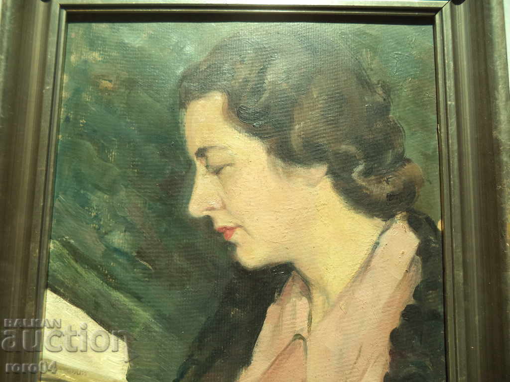 ВЛАДИМИР РИЛСКИ ( 1905 - 1969 ) ПОРТРЕТ с цена € 3999.99 | 7823.33 лв.