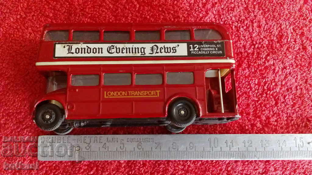 Metal Toy Model Double Decker Red London Bus