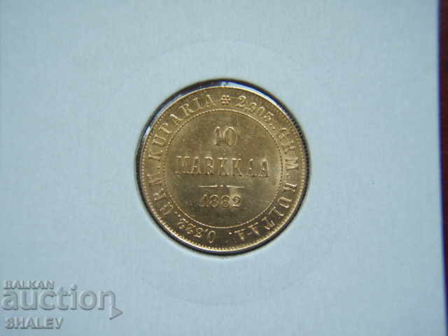 10 Markkaa 1882 Finlandia (Finland) - AU (gold) with price 1499.89 BGN | € 766.88