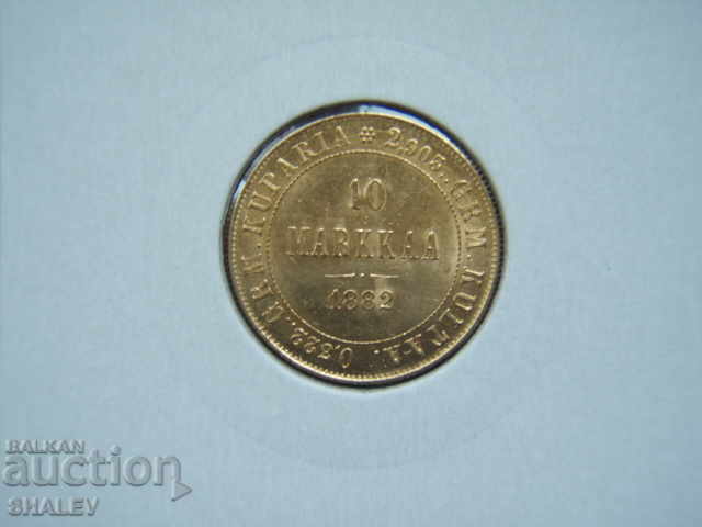 Auction  10 Markkaa 1882 Finlandia (Finland) - AU (gold)