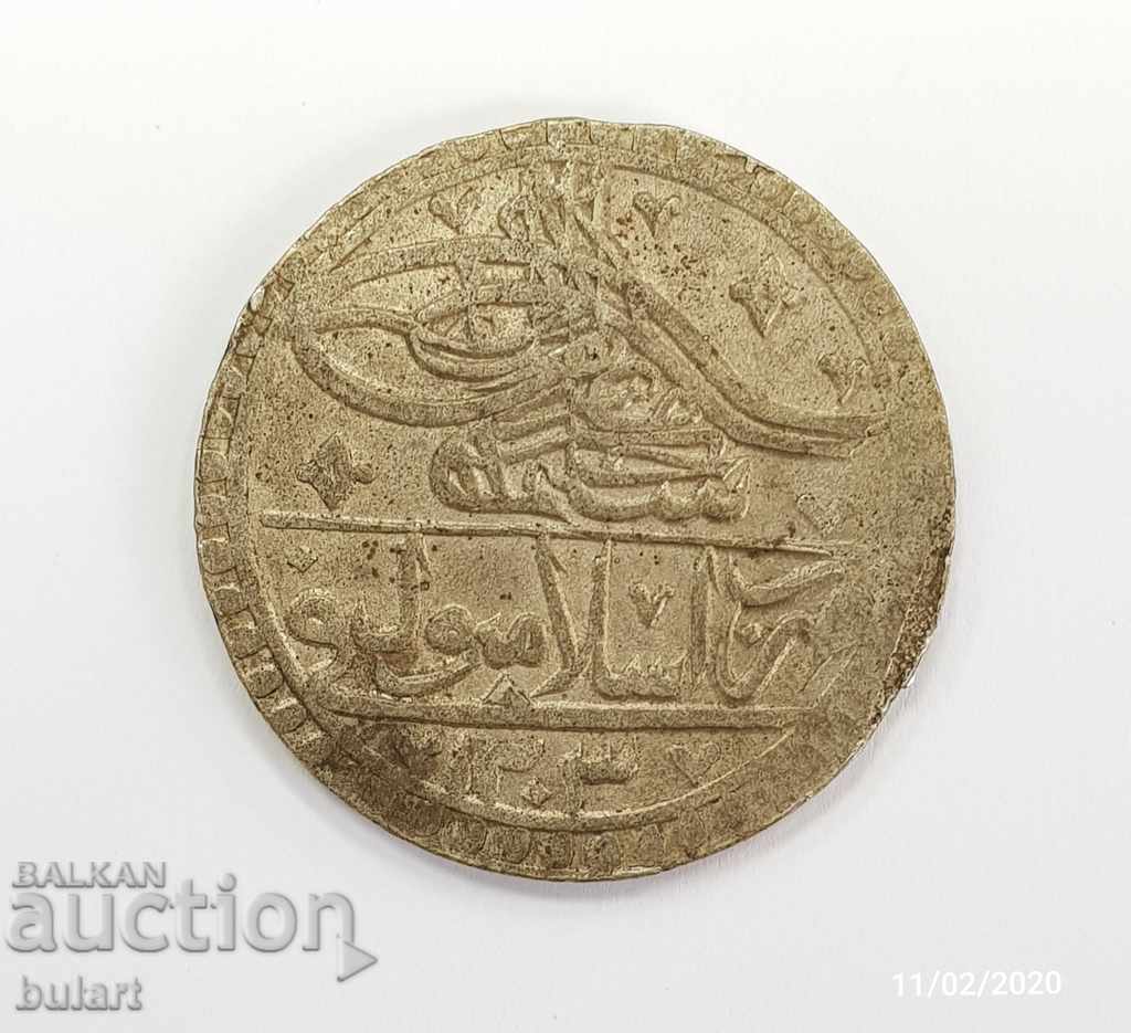 ОСМАНСКА ТУРЦИЯ СУЛТАН СЕЛИМ III AH 1203 / 7 YUZLUK COIN