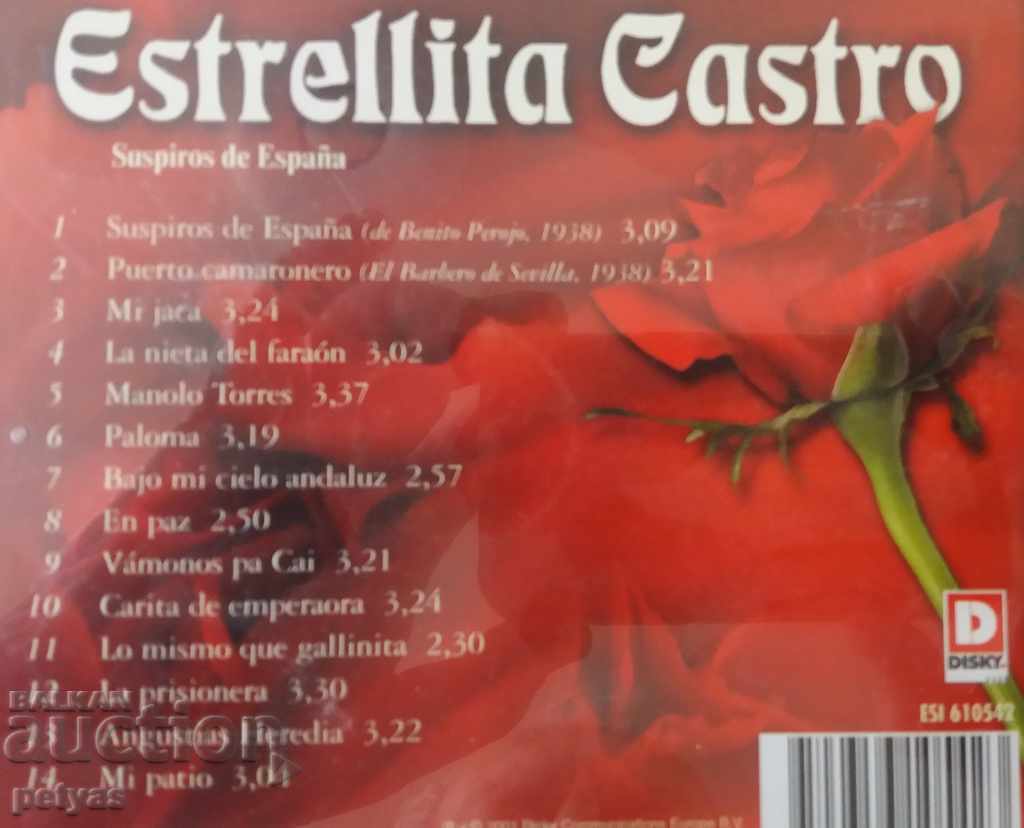 Auction CD 'Estrellita Castro - Suspiros de España Auction CD 'Estrellita Castro - Suspiros de España