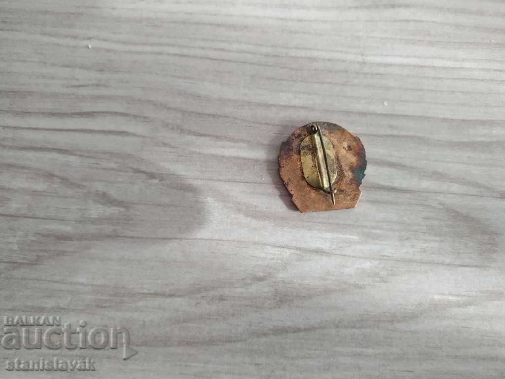 Редка значка -бронз-емайл с цена 6.00 лв. | € 3.07 Редка значка -бронз-емайл с цена 6.00 лв. | € 3.07