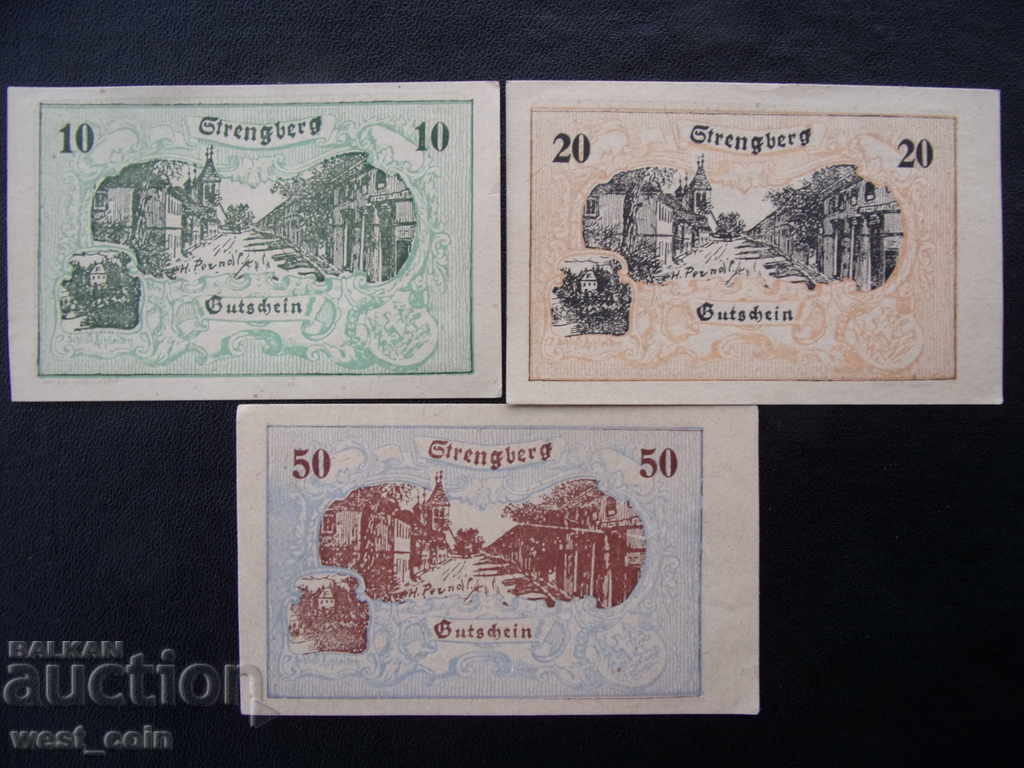 Austria Strengberg 1920 Set de bancnote UNC cu preț € 4.09 | 8.00 BGN