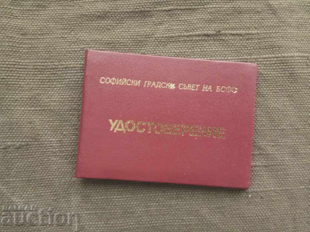 BSFS Certificate of Merit 1987 Football Referee