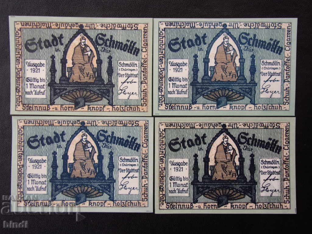 Germania Lot bancnote 1921 4 UNC cu preț € 9.20 | 17.99 BGN