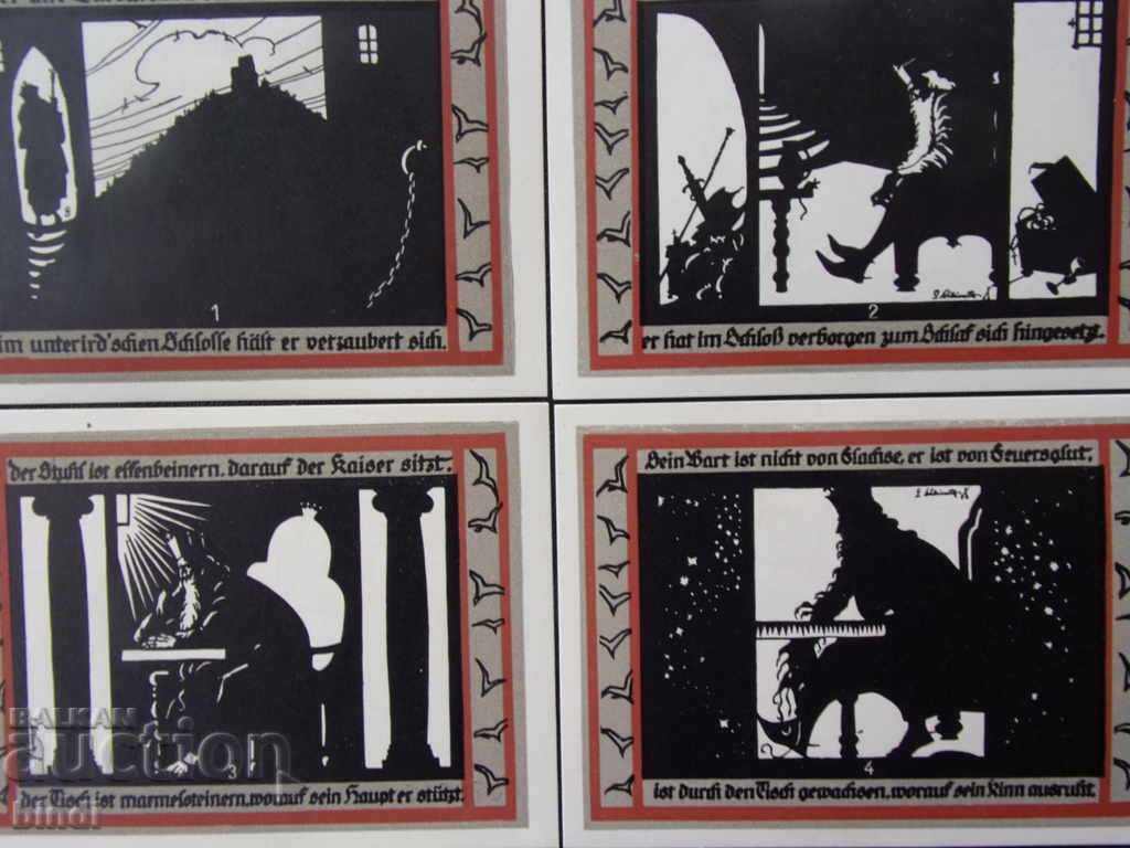 Доставка на Германия Лот Банкноти 1921 6 броя UNC Доставка на Германия Лот Банкноти 1921 6 броя UNC