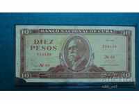 Banknote 10 pesos 1969