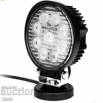 27 W LED light, 10-30V cars, trucks, tractors, boats, off-road with price 19.50 BGN | € 9.97 27 W LED light, 10-30V cars, trucks, tractors, boats, off-road with price 19.50 BGN | € 9.97