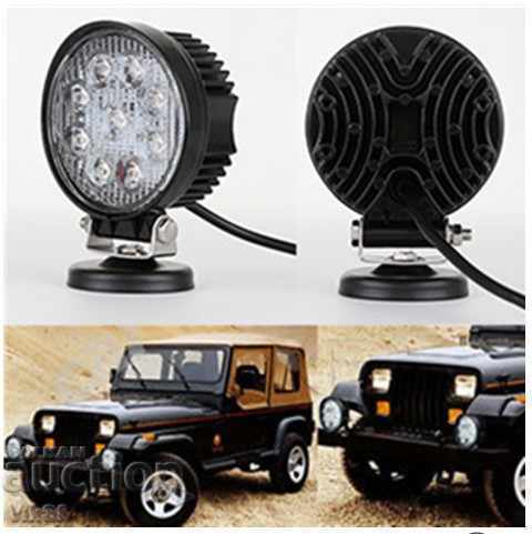 Auction 27 W LED light, 10-30V cars, trucks, tractors, boats, off-road Auction 27 W LED light, 10-30V cars, trucks, tractors, boats, off-road