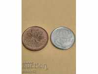 1  и 10 цента Канада 2001 г