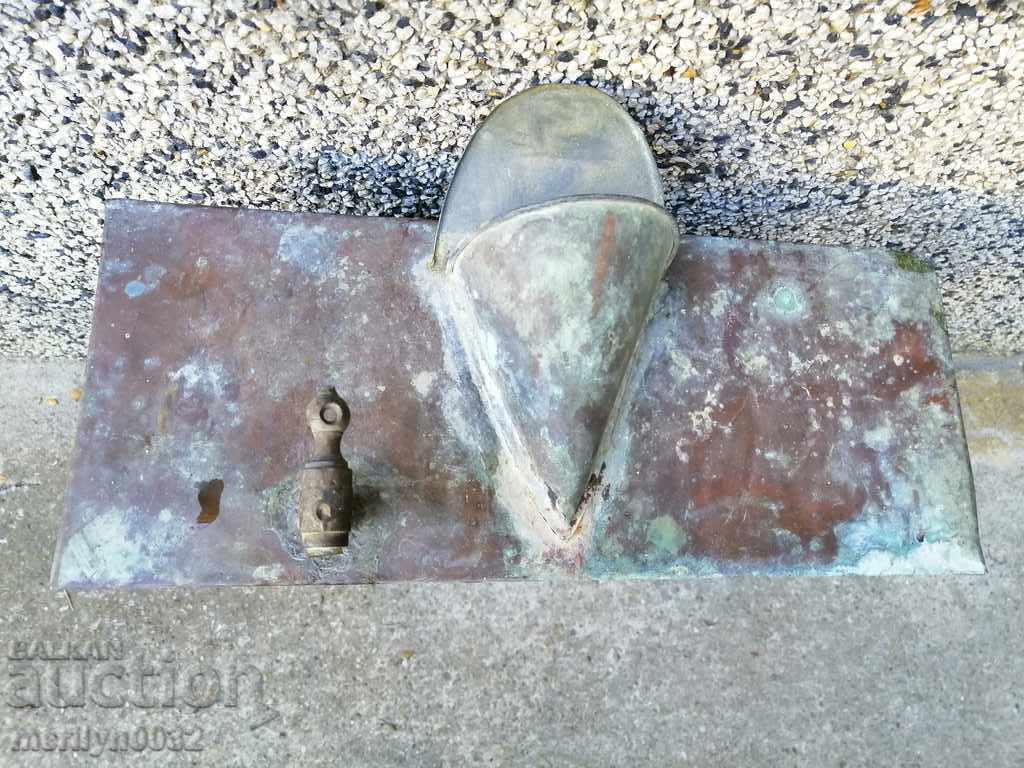 Old copper country wash basin, water tank - 6