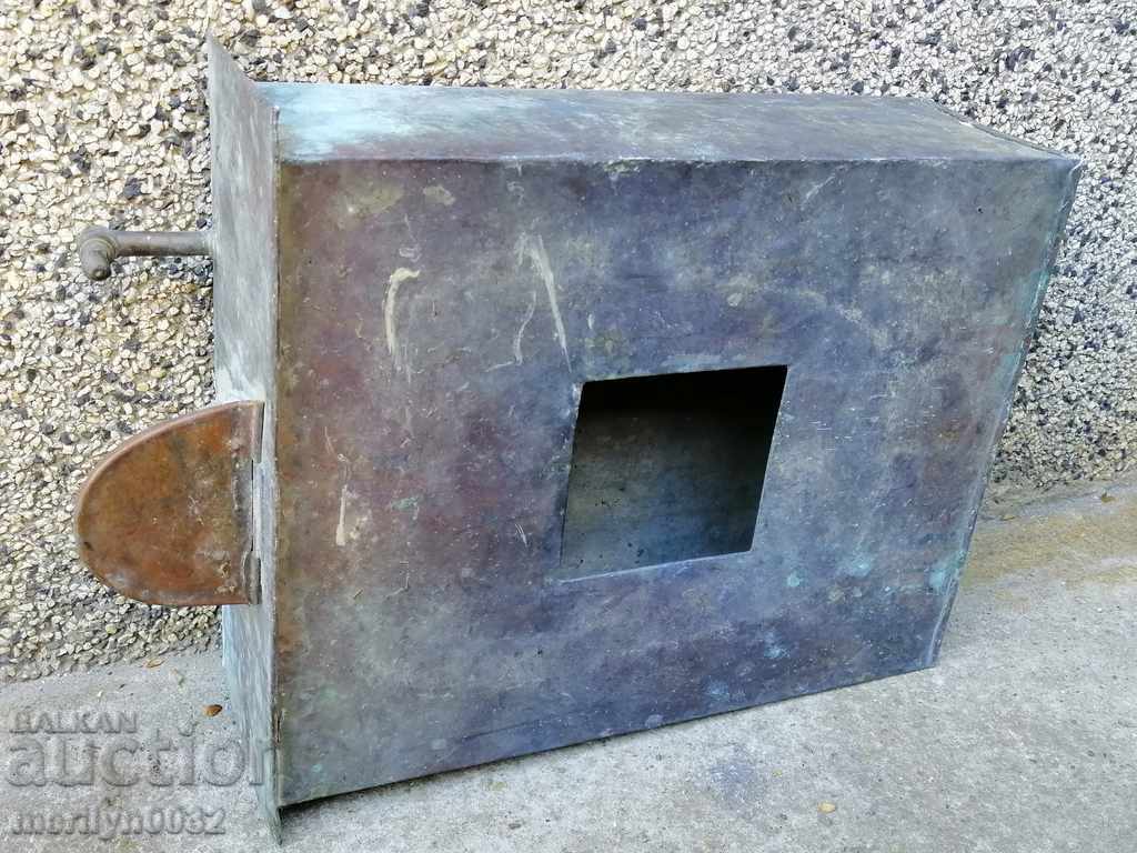 Old copper country wash basin, water tank - 7