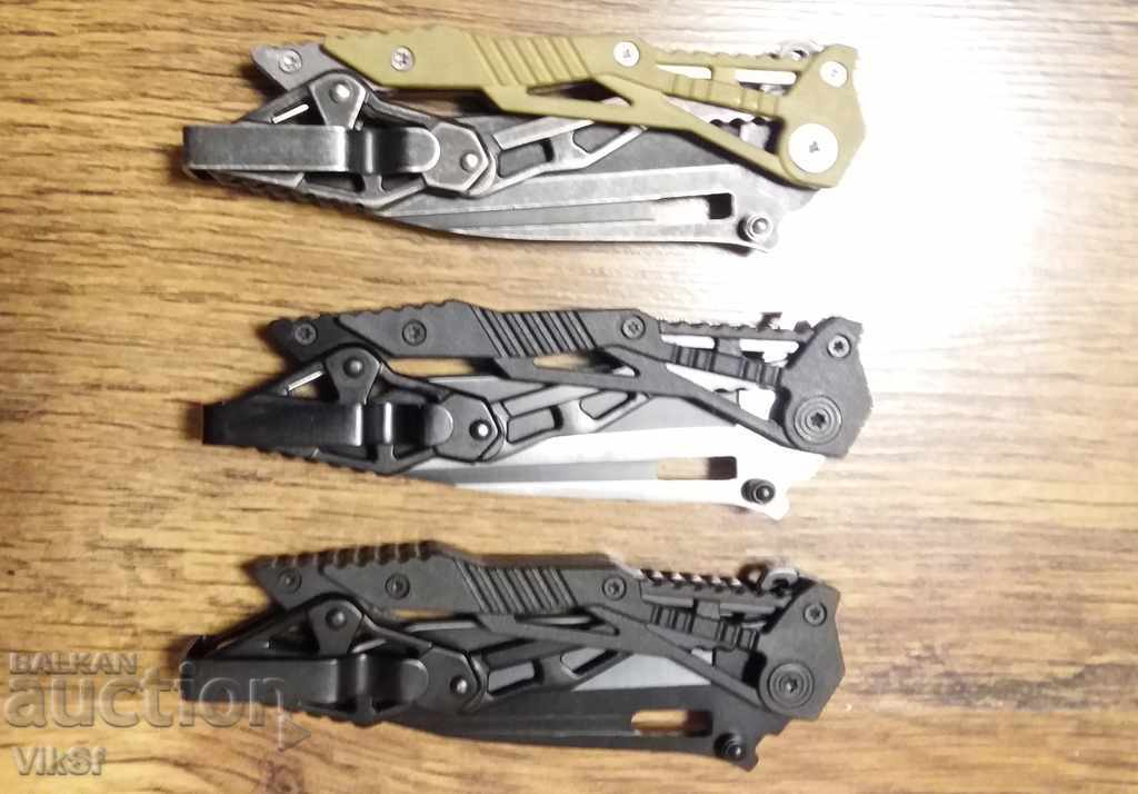 Auction  Folding knife, 178x195 mm, lever mechanism