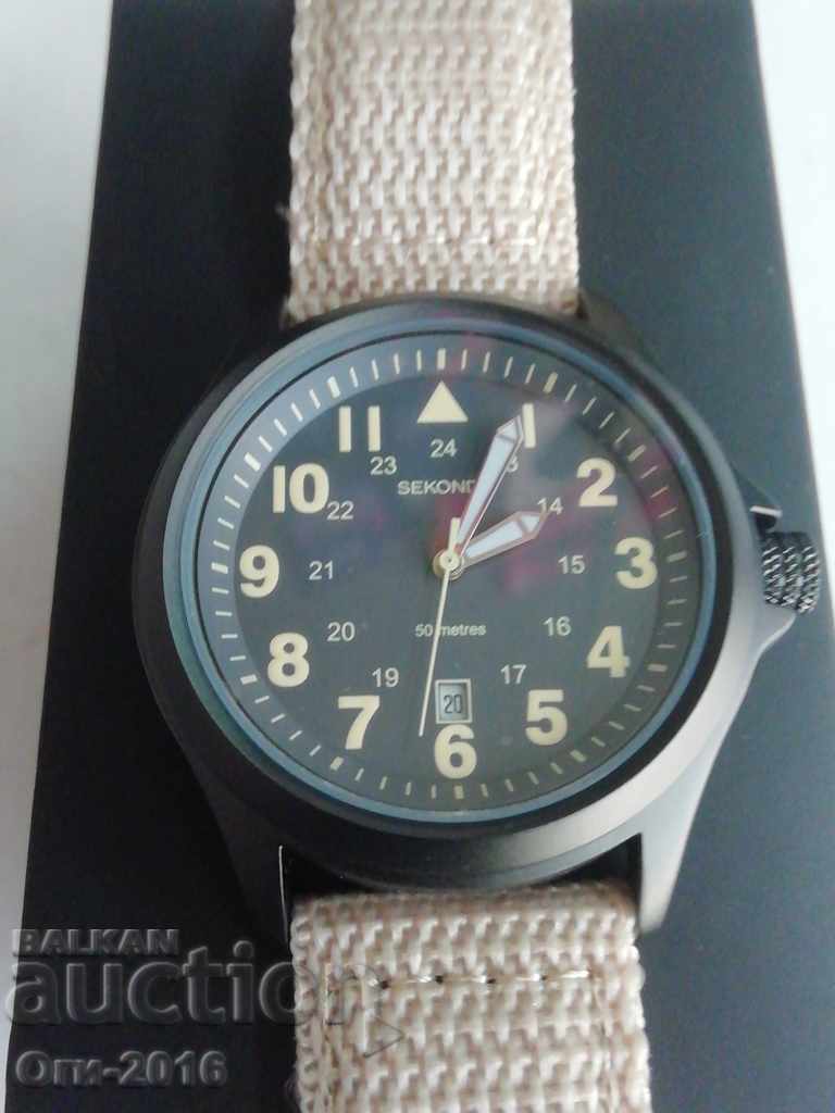 SEKONDA clock - Military with price 72.00 BGN | € 36.81 SEKONDA clock - Military with price 72.00 BGN | € 36.81