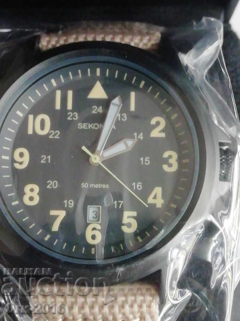 SEKONDA clock - Military