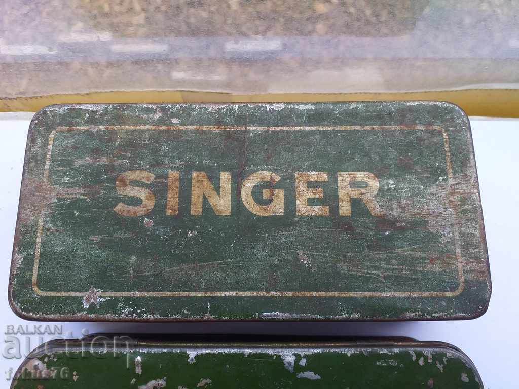 A LOT OF TWO OLD SINGER COLLECTION BOXES with price 29.00 BGN | € 14.83