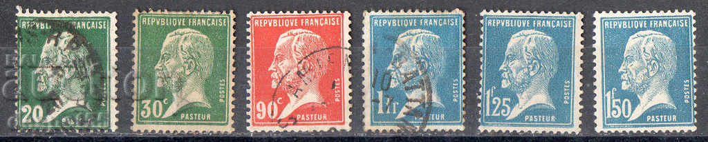 1925-26. Γαλλία. Louis Pasteur - Νέες αξίες.