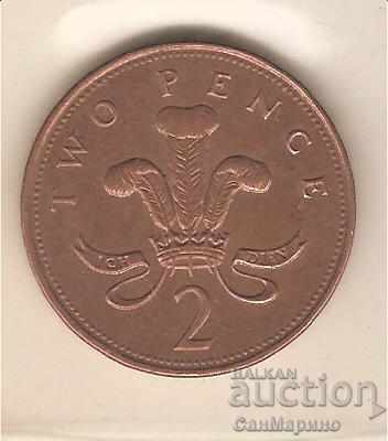 + United Kingdom 2 pence 1996