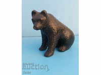 Ceramic bear statuette